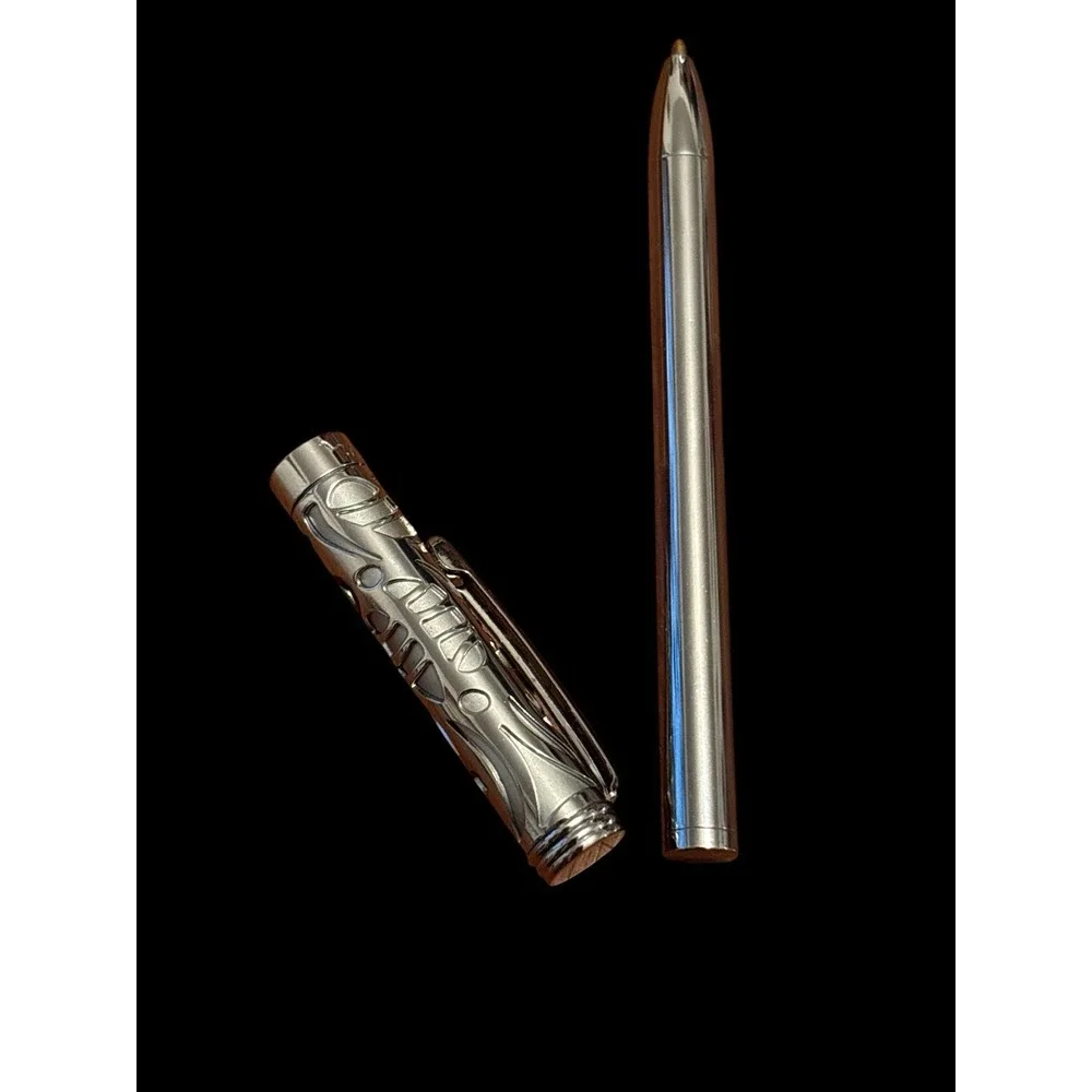 Pierre Cardin Chrome Fillagree pen and pencil